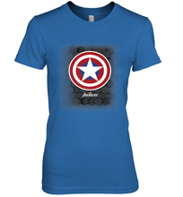 Load image into Gallery viewer, Marvel Gamerverse Captain America Symbol Hexagon Background Women's Premium T-Shirt
