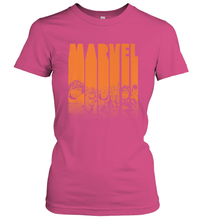 Load image into Gallery viewer, Marvel Avengers Halloween Logo Character Stencil Women's T-Shirt
