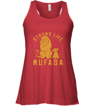 Load image into Gallery viewer, Disney Lion King Simba Strong Like Mufasa Women's Racerback Tank
