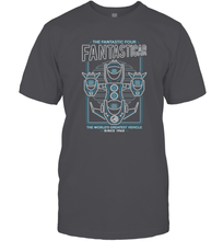 Load image into Gallery viewer, Marvel Fantastic Four Fantasticar Neon Lights Men's T-Shirt
