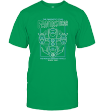 Load image into Gallery viewer, Marvel Fantastic Four Fantasticar Neon Lights Men's T-Shirt
