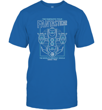 Load image into Gallery viewer, Marvel Fantastic Four Fantasticar Neon Lights Men's T-Shirt
