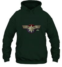 Load image into Gallery viewer, Marvel Captain Marvel Movie Chest Symbol Hooded Sweatshirt
