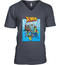 Load image into Gallery viewer, Marvel X Men Animated Series Poster Retro 90s Men's V-Neck
