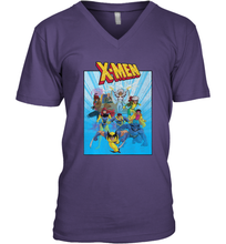 Load image into Gallery viewer, Marvel X Men Animated Series Poster Retro 90s Men's V-Neck
