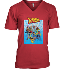Load image into Gallery viewer, Marvel X Men Animated Series Poster Retro 90s Men's V-Neck
