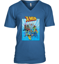 Load image into Gallery viewer, Marvel X Men Animated Series Poster Retro 90s Men's V-Neck
