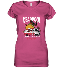 Load image into Gallery viewer, Marvel Deadpool Taco Tuesday Everyday Women's V-Neck T-Shirt
