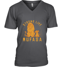 Load image into Gallery viewer, Disney Lion King Simba Strong Like Mufasa Men's V-Neck
