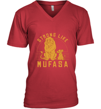 Load image into Gallery viewer, Disney Lion King Simba Strong Like Mufasa Men's V-Neck
