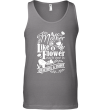 Load image into Gallery viewer, A mother is like a flower each one is beautiful and unique Men's Tank Top

