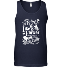 Load image into Gallery viewer, A mother is like a flower each one is beautiful and unique Men's Tank Top
