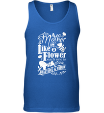 Load image into Gallery viewer, A mother is like a flower each one is beautiful and unique Men's Tank Top
