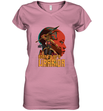 Load image into Gallery viewer, Marvel Black Panther Movie Okoye Profile Women's V-Neck T-Shirt
