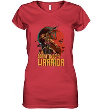 Load image into Gallery viewer, Marvel Black Panther Movie Okoye Profile Women's V-Neck T-Shirt
