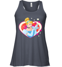 Load image into Gallery viewer, Disney Cinderella Valentine's Sparkle Hearts Women's Racerback Tank
