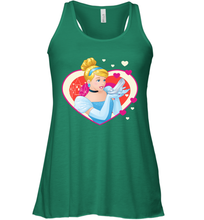Load image into Gallery viewer, Disney Cinderella Valentine's Sparkle Hearts Women's Racerback Tank
