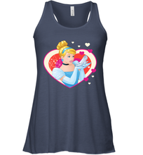 Load image into Gallery viewer, Disney Cinderella Valentine's Sparkle Hearts Women's Racerback Tank
