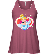 Load image into Gallery viewer, Disney Cinderella Valentine's Sparkle Hearts Women's Racerback Tank
