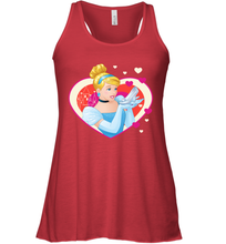 Load image into Gallery viewer, Disney Cinderella Valentine's Sparkle Hearts Women's Racerback Tank
