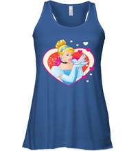 Load image into Gallery viewer, Disney Cinderella Valentine's Sparkle Hearts Women's Racerback Tank
