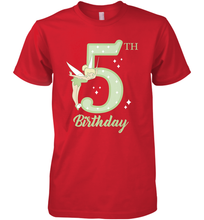 Load image into Gallery viewer, Disney Peter Pan 5th Birthday Tinkerbell Portrait Men's Premium T-Shirt
