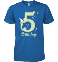 Load image into Gallery viewer, Disney Peter Pan 5th Birthday Tinkerbell Portrait Men's Premium T-Shirt
