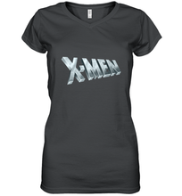 Load image into Gallery viewer, Marvel X Men Logo Retro 90s Animated Series Women's V-Neck T-Shirt
