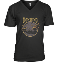 Load image into Gallery viewer, Disney Lion King Distressed Lion King Trio Men's V-Neck
