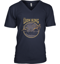 Load image into Gallery viewer, Disney Lion King Distressed Lion King Trio Men's V-Neck
