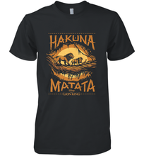 Load image into Gallery viewer, Disney The Lion King Live Action Hakuna Matata Sunset Poster Men's Premium T-Shirt
