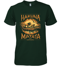 Load image into Gallery viewer, Disney The Lion King Live Action Hakuna Matata Sunset Poster Men's Premium T-Shirt
