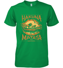 Load image into Gallery viewer, Disney The Lion King Live Action Hakuna Matata Sunset Poster Men's Premium T-Shirt
