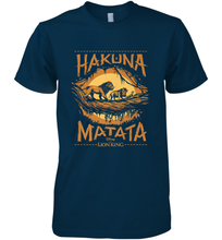 Load image into Gallery viewer, Disney The Lion King Live Action Hakuna Matata Sunset Poster Men's Premium T-Shirt
