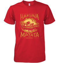 Load image into Gallery viewer, Disney The Lion King Live Action Hakuna Matata Sunset Poster Men's Premium T-Shirt
