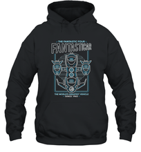 Load image into Gallery viewer, Marvel Fantastic Four Fantasticar Neon Lights Hooded Sweatshirt
