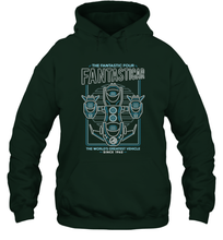 Load image into Gallery viewer, Marvel Fantastic Four Fantasticar Neon Lights Hooded Sweatshirt
