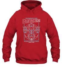Load image into Gallery viewer, Marvel Fantastic Four Fantasticar Neon Lights Hooded Sweatshirt
