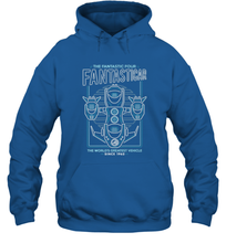 Load image into Gallery viewer, Marvel Fantastic Four Fantasticar Neon Lights Hooded Sweatshirt
