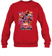 Load image into Gallery viewer, Marvel Rising Secret Warriors Hero Action Pose Collage Crewneck Sweatshirt
