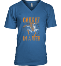 Load image into Gallery viewer, Marvel Spider Man Caught In A Web Halloween Men's V-Neck
