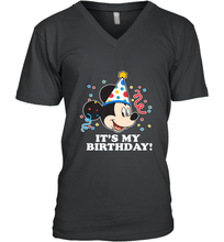 Load image into Gallery viewer, Disney Mickey Mouse It�s My Birthday Men's V-Neck
