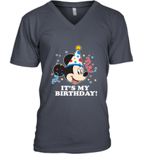 Load image into Gallery viewer, Disney Mickey Mouse It�s My Birthday Men's V-Neck
