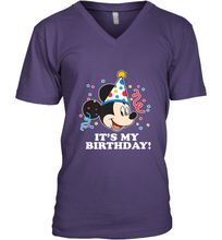 Load image into Gallery viewer, Disney Mickey Mouse It�s My Birthday Men's V-Neck
