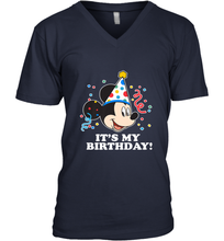 Load image into Gallery viewer, Disney Mickey Mouse It�s My Birthday Men's V-Neck
