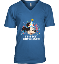 Load image into Gallery viewer, Disney Mickey Mouse It�s My Birthday Men's V-Neck
