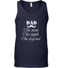Load image into Gallery viewer, Dad the man the myth the legend Happy Father's day Men's Tank Top
