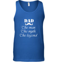 Load image into Gallery viewer, Dad the man the myth the legend Happy Father's day Men's Tank Top
