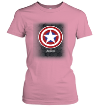 Load image into Gallery viewer, Marvel Gamerverse Captain America Symbol Hexagon Background Women's T-Shirt
