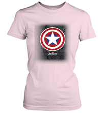 Load image into Gallery viewer, Marvel Gamerverse Captain America Symbol Hexagon Background Women's T-Shirt
